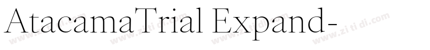 AtacamaTrial Expand字体转换